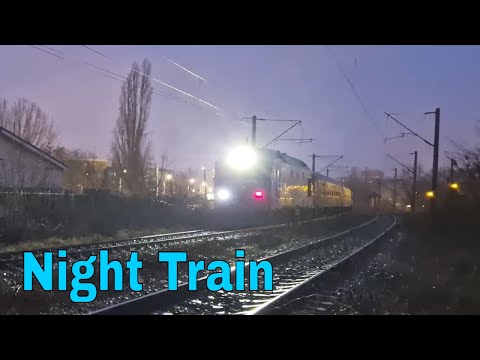 [ 4K HDR ] 🎺 Night Train 🎺 in Iași | 10.01.2023