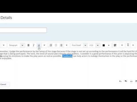 Edit My Discussion Post In D2l