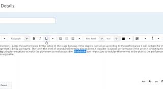 Edit My Discussion Post in D2L