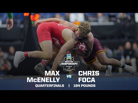 Max McEnelly vs. Chris Foca: 2025 NCAA wrestling quarterfinals (184 lbs.)