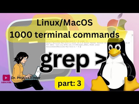 grep Linux/MacOS commands | Part-3 | Linux/MacOS Terminal Tutorial #grep #linuxcommands #linux