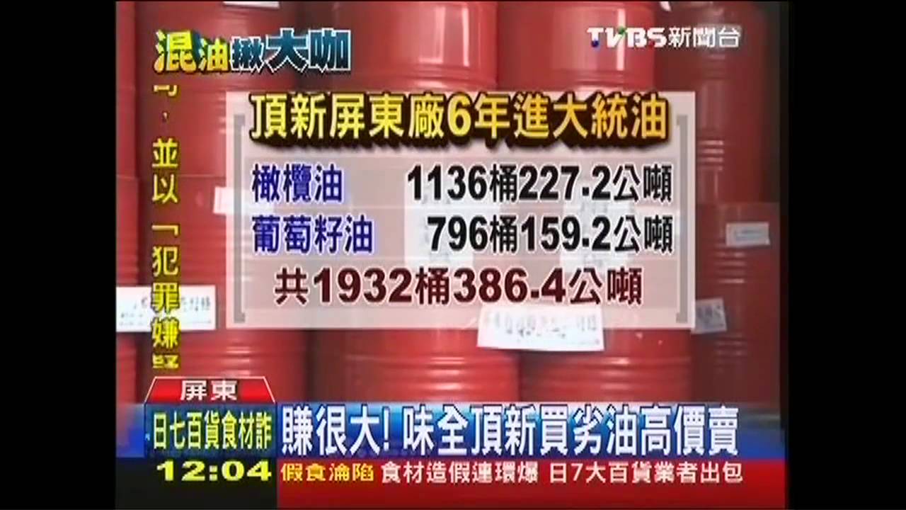 檢調搜索！查大統混油　味全換裝直接賣