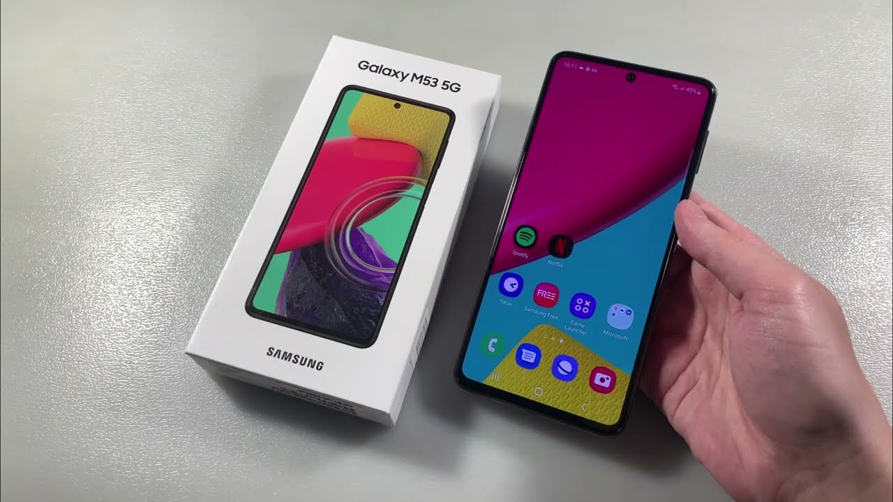 Смартфон Samsung Galaxy M53 5G 8/256Gb коричневый