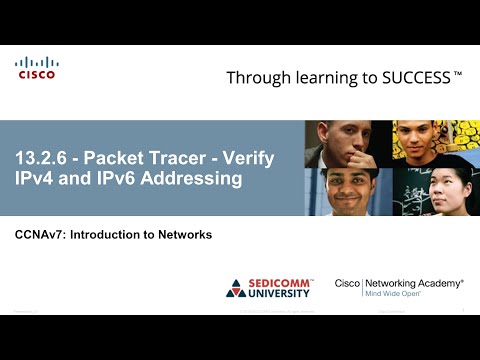 Курс Молодого Бойца Cisco Часть 1 2021 CCNA ITN 13.2.6 Packet Tracer Verify IPv4 and IPv6 Addressing
