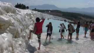 preview picture of video 'Pamukkale and Hierapolis, UNESCO World Heritage Site, Turkey'