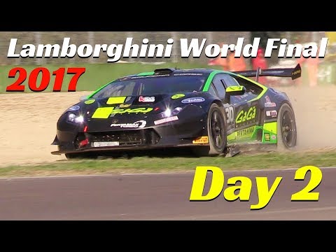 Lamborghini Huracán Super Trofeo World Final 2017 - Imola Racetrack - Day 2, Warm-Up, Crash & Races!