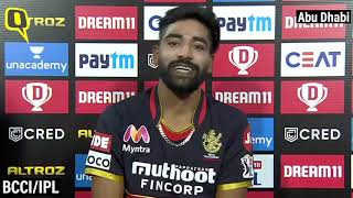 Mohammed Siraj On 'Magical' Match-Winning Performance vs KKR: IPL 2020 | The Quint