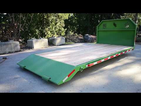 Flat Deck Hook Lift Roll Off Container