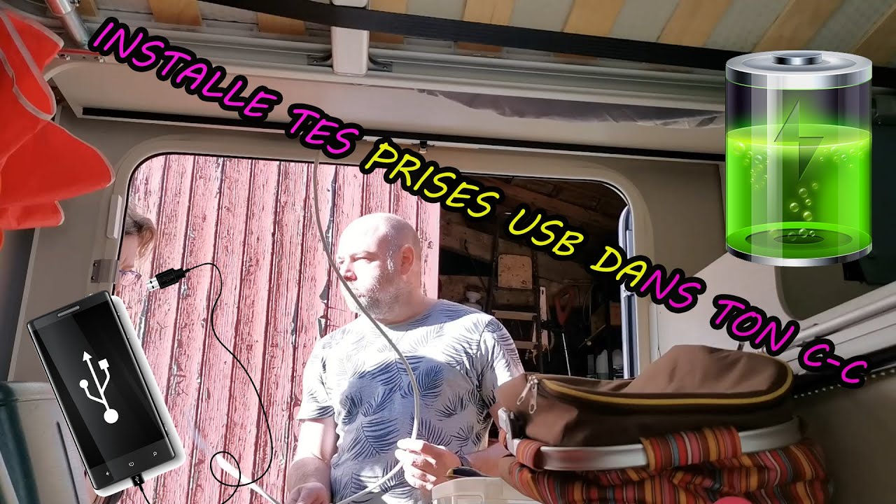 Ajoute des prises USB dans ton camping car #campingcar