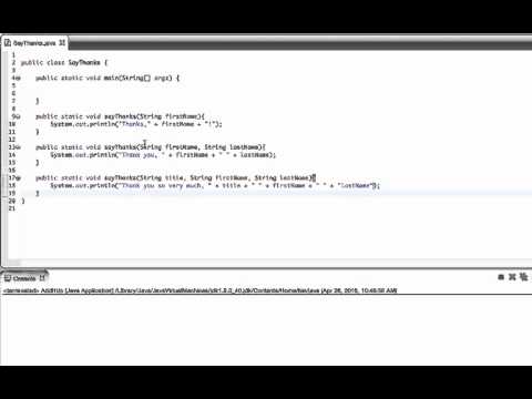 Overloading Methods In Java Say Thanks Example