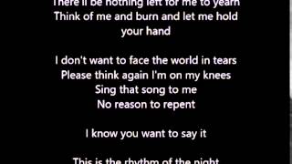 Corona - Rhythm Of The Night - Lyrics Scrolling