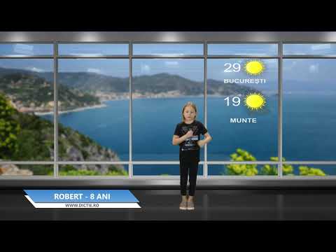 ROBERT CONSTANTIN ne prezintă vremea - Proiect Meteo cu Daniel Nițoiu la Școala TV Dicție.ro
