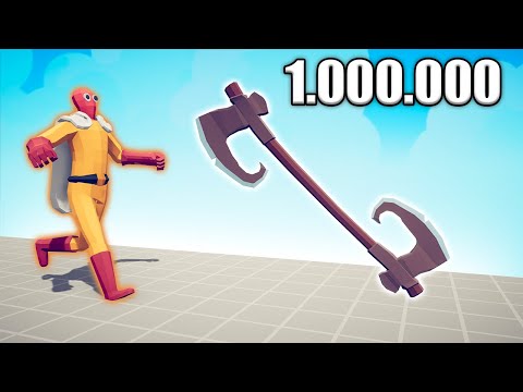 1.000.000 DAMAGE AXE THROWER vs UNITS - TABS | Totally Accurate Battle Simulator 2024