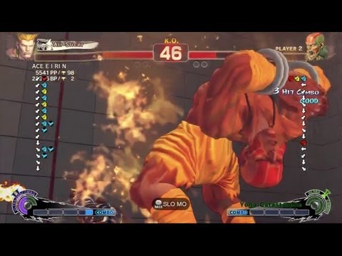 ACE E I RI N (Guile) vs. Owarire (Honda), Mukin Bus (Dhalsim) - SSFIV AE 2012 Match