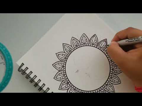 Como hacer Mandala con Luna | How To Draw Mandala Moon | Shantal Art