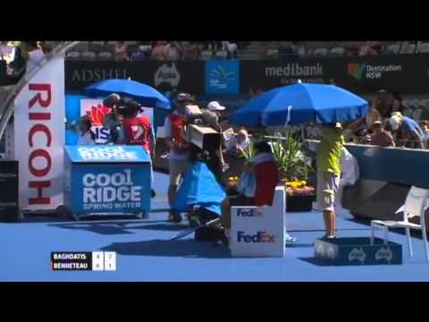 Marcos Baghdatis v Julien Benneteau - Men's Singles Semi Final: Sydney International 2012