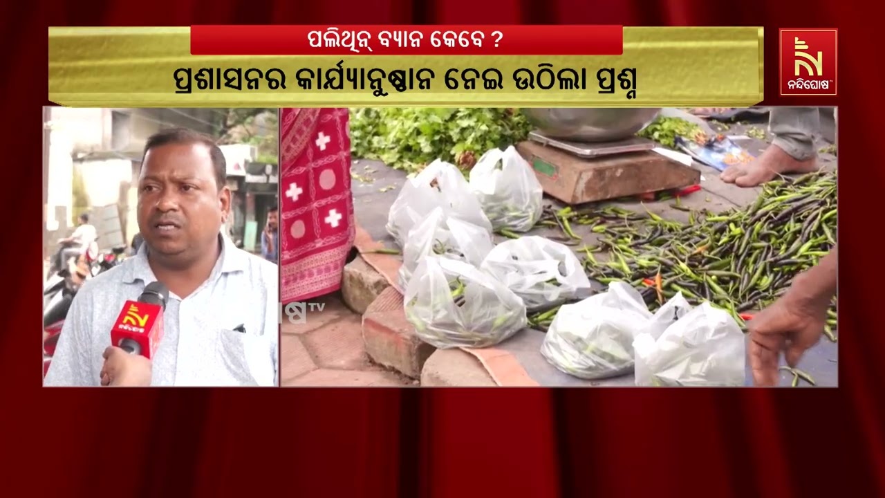 ସମ୍ବଲପୁର ସହରରେ ବେଧଡ଼କ ଚାଲିଛି ଏକକ ପଲିଥିନ୍ ବ୍ୟବହାର | Nandi