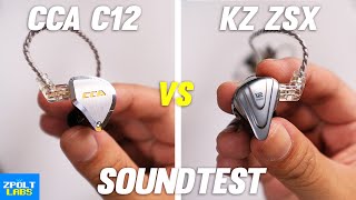 Video thumbnail for CCA C12 vs KZ ZSX SOUNDTEST 🔥 BATTLE OF TOP KZs! by zpolt