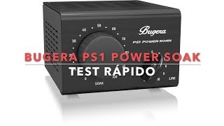 Video thumbnail for Bugera PS1 Power soak test by rubenaple