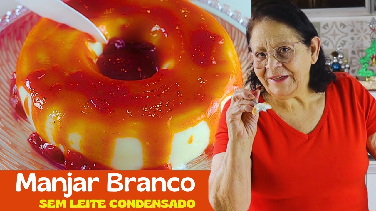 MANJAR DE COCO CREMOSO | SOBREMESA BARATA E FÁCIL  PARA A CEIA DE NATAL.