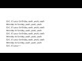 Yxng Bane - Birthday ft. Stefflon Don - (lyrics)