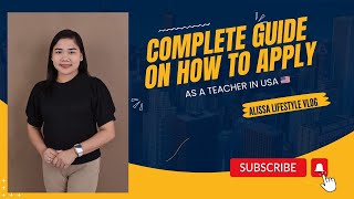 Complete Guide on How to Apply as a Teacher in USA |  J1 Visa | Direct Hire 🇺🇸