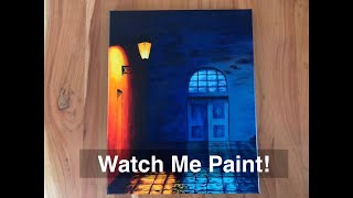 Acrylic Painting Time-Lapse - "Night Up"