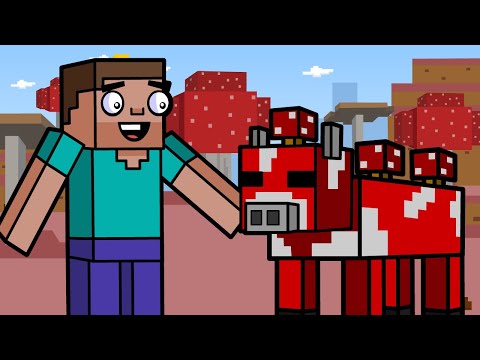 Mooshroom & Mushroom Island | Block Squad (Minecraft Animation)