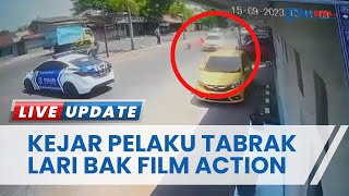 Aksi Polantas Polres Pekalongan Kejar-kejaran dengan Pengemudi Tabrak Lari Bak di Film Action