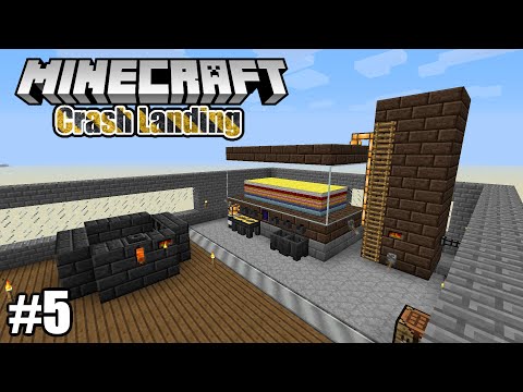 BIG BASE UPGRADES - Crash Landing Minecraft Hardcore #5