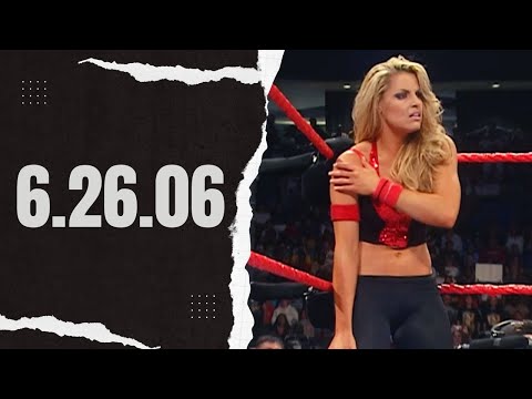 WWE Raw - 06.26.06 Mickie James vs Trish Stratus (Ft. Melina, Morrison, Carlito Saves Trish)
