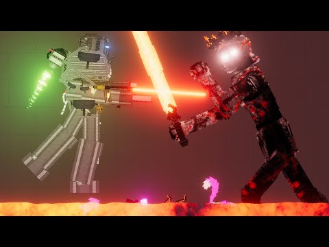 The Dark Soul Boss ( PP Amod ) Fights Giant Robot - People Playground 1.20