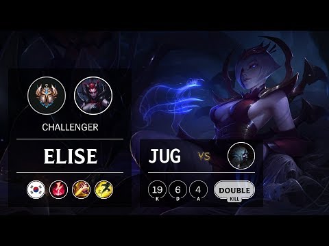 Elise Jungle vs Kindred - KR Challenger Patch 9.8
