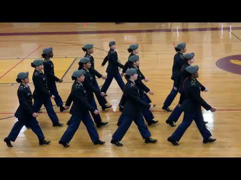 Union HS Army JROTC Unarmed Regulation at Central Regional Drill Competition 2019