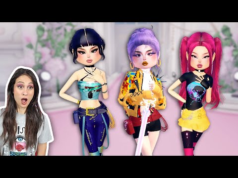 DRESS TO IMPRESS - K-POP DEMON HUNTERS CHALLENGE! || Fan Friday