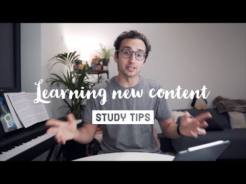 Study Tips - How to learn new content Video