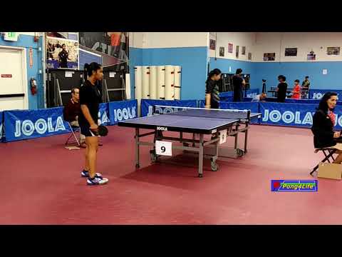 Women's QF: Ana Wang (2218) vs Lavanya Maruthapandian (2194) at ICC-Joola Open, Spring 2019.