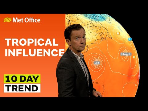 10 Day Trend 13/09/2023 – Lee or Margot? Ex-hurricanes and our weather - Met Office Weather Forecast