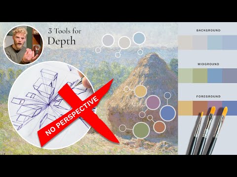 Create Depth WITHOUT Perspective! Landscape Oil Paintings