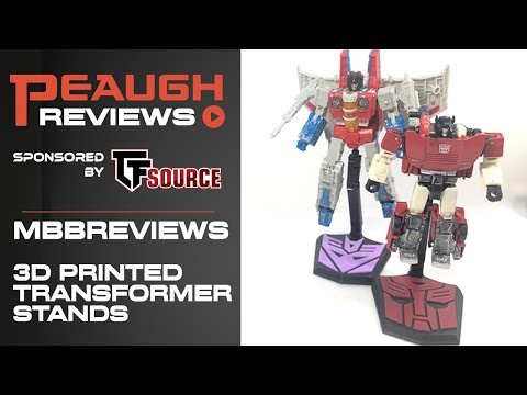 Video Review: MBBREVIEWS 3D Printed Transformers Stands