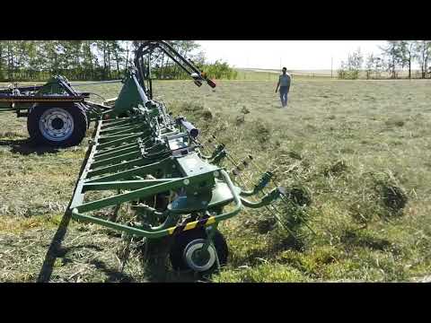 Krone KWT 2000 Tedder At Work in Hay and Forage!