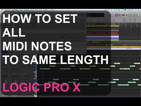Fixed Midi Note Lengths : LOGIC PRO X : SINGLE FUNCTIONS