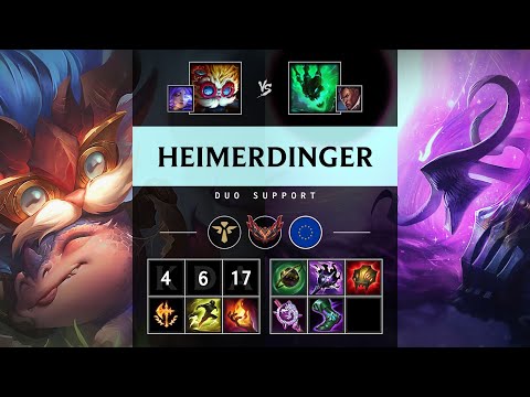 Heimerdinger Support vs Thresh - EUW Grandmaster Patch 25.21