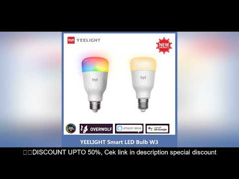 Yeelight Smart LED Bulb W3 color / Dimmable warm white Atmosphere Lamp Light E27 Voice Control For X