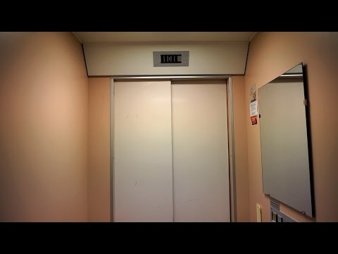 1990 DEVE holeless hydraulic elevator @ Klostergatan 45B, Linköping, Sweden