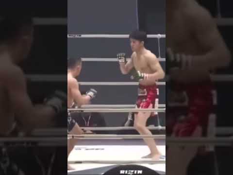 堀口恭司 VS 朝倉海 「堀口恭司のカーフキック」#shorts #堀口恭司 #朝倉海 #rizin