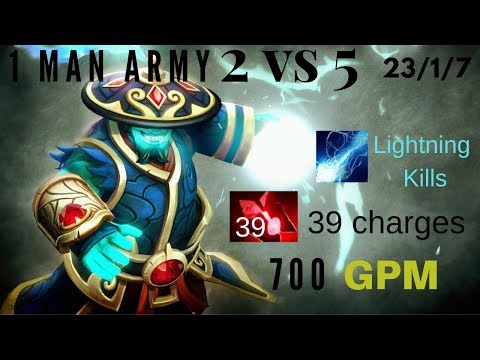 Storm Spirit Gameply #1 | Kaya+Bloodstone+Bloodthrone | Lightning kills |