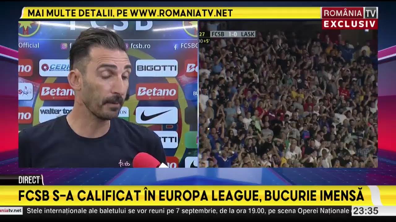 FCSB - LASK 1:0 - Golul spectaculos al calificarii marcat de capitanul Olaru!