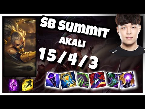 Akali vs Jayce SB Summit TOP (15/4/3) Gameplay Replay - Patch 10.23