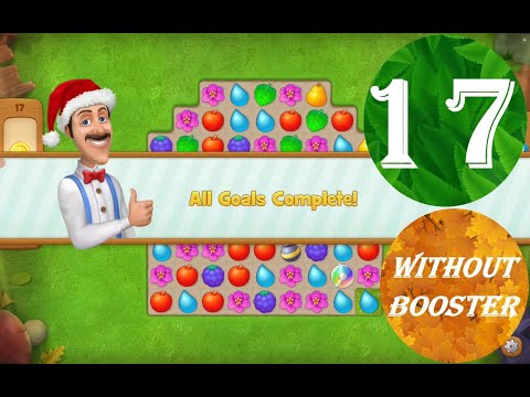 Gardenscapes Level 17 - [23 moves] [2022] [HD] solution of Level 17 Gardenscapes [No Boosters]